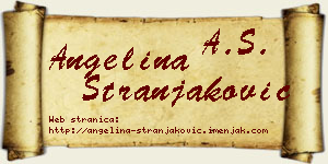 Angelina Stranjaković vizit kartica